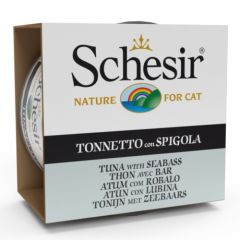 Schesir Cat Tonno con branzino in gelatina (Bustine) 85 gr x 14