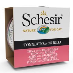 Schesir Gatto Atún con Salmonete en Gelatina 85 gr x 14
