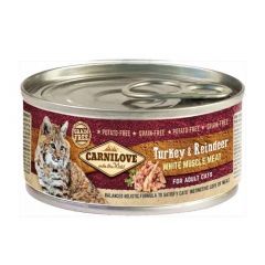 Carnilove Cat Adult Turkey & Reindeer (Scatolette) - 12 x 100 gr