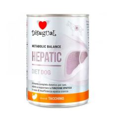 Disugual Dog Diet Hepatic Turkey - 6 x 400 gr