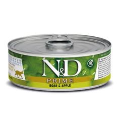 Farmina N&D Prime Adult Boar & Apple Cat (Scatolette) 70 gr x 30
