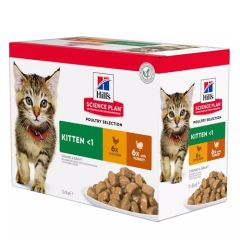 Hill's Feline Kitten Chicken & Turkey Multipack (Bustine)
