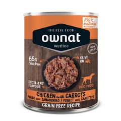 Ownat Wetline Dog Chicken & Carrots (Scatolette) 12 x 395 gr