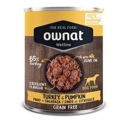 Ownat Wetline Dog Turkey & Pumpkin (Scatolette) 12 x 395 gr