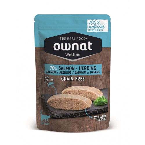 Ownat Wetline Cat Salmon & Herring (Bustine) 12 x 85 gr
