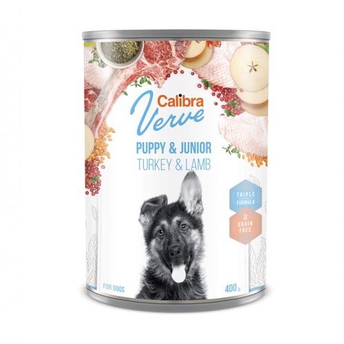 Calibra Dog GF Verve Junior Turkey & Lamb (Scatolette) 6 x 400 gr