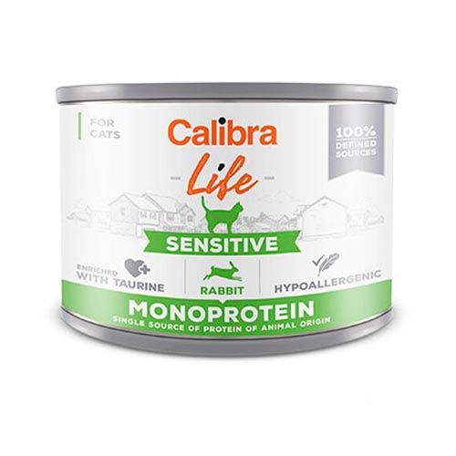 Calibra Cat Life Sensitive Rabbit (Scatolette) 6 x 200 gr