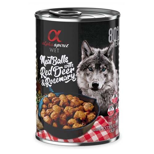 Alpha Spirit Polpette cervo e rosmarino 400 gr x 6