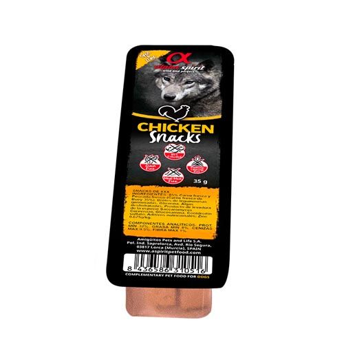 Alpha Spirit Snack Pollo Cane 35 gr x 16