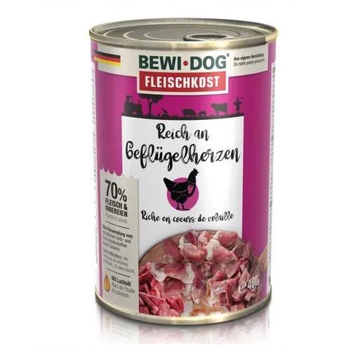 Bewi Dog Rich in Poultry Hearts (Scatolette) 6 x 400 gr