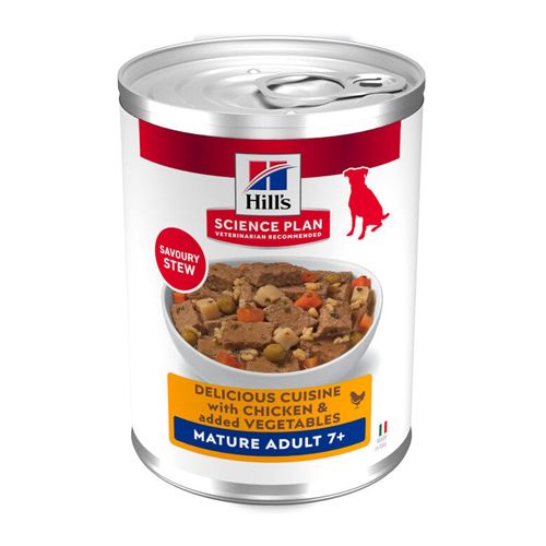 Hill's Canine Mature Adult Stew Chicken & Vegetables (Scatolette) - 12 x 363 gr