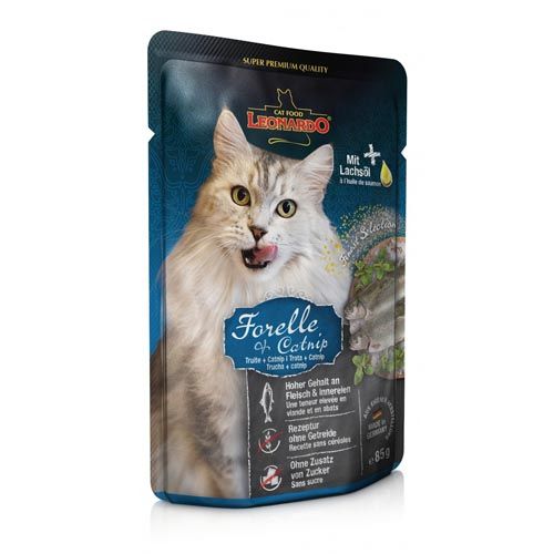 Leonardo Menu Trout & Mint (Bustine) - 16 x 85 gr.