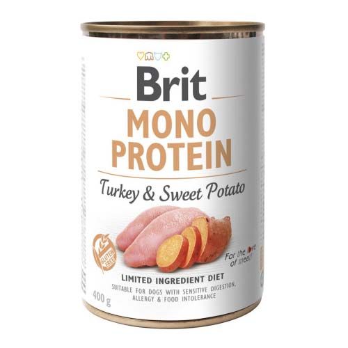 Brit Mono Protein Turkey & Sweet Potato (Scatolette) - 6 x 400 gr
