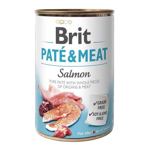 Brit Pate & Meat Salmon (Scatolette) - 6 x 400 gr