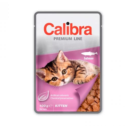Calibra Cat Kitten Salmon (Bustine) 24 x 100 gr