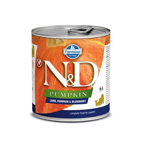 Farmina N&D Pumpkin Puppy Agnello & Mirtillo (Scatolette) 285 gr x 6