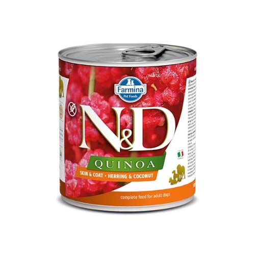 Farmina N&D Quinoa Skin Coat Quaglia (Scatolette) 285 gr x 6