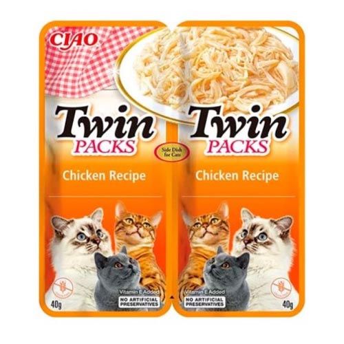 Churu Cat Twin Chicken in Chicken Broth - 12 x 80 gr (Envío 3 - 5 giorni)