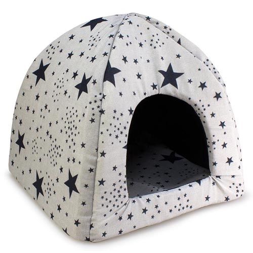 Igloo a stelle nere 45x45x40 cm Arquivet
