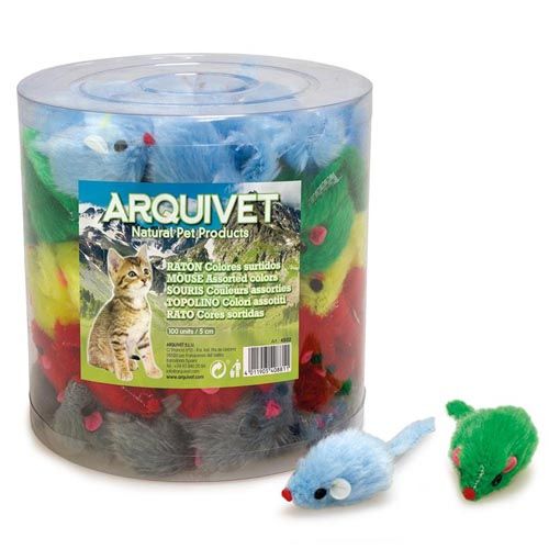 Topino colori assortiti (100 pezzi/barattolo) Arquivet