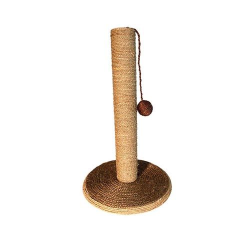 Tiragraffi con palo e palla marrone 30x30x46 cm Arquivet