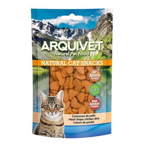 Snack gatto - Cuori di pollo - 50 g Arquivet