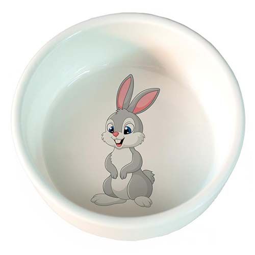 Mangiatoia in ceramica per conigli 300 ml 11 cm Arquivet