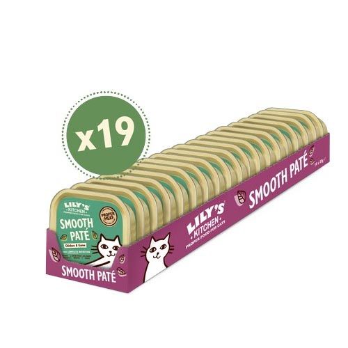 Lily's Kitchen Smooth Paté For Cats Chicken & Game 19X85 Gr (Spedizione 3 - 5 giorni)