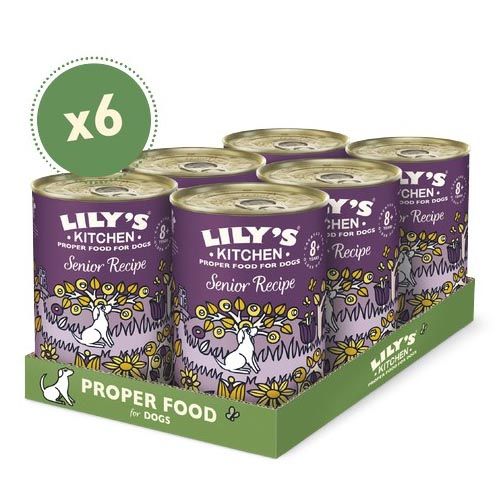 Lily's Kitchen Senior Recipe Tin 6X400 Gr (Spedizione 3 - 5 giorni)
