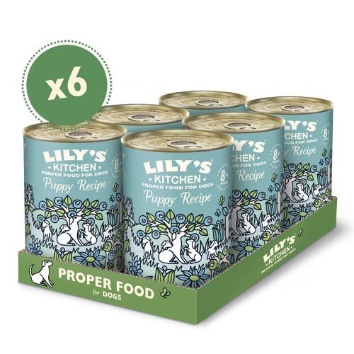 Lily's Kitchen Puppy Recipe With Turkey, Duck & Kale Tin 6X400 Gr (Spedizione 3 - 5 giorni)