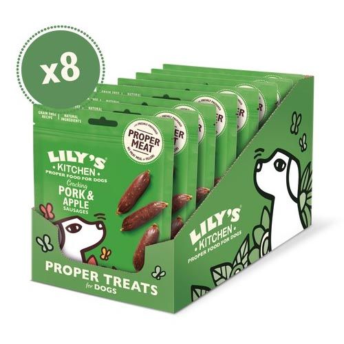Lily's Kitchen Cracking Pork & Apple Sausages For Dogs 8X70 Gr (Spedizione 3 - 5 giorni)
