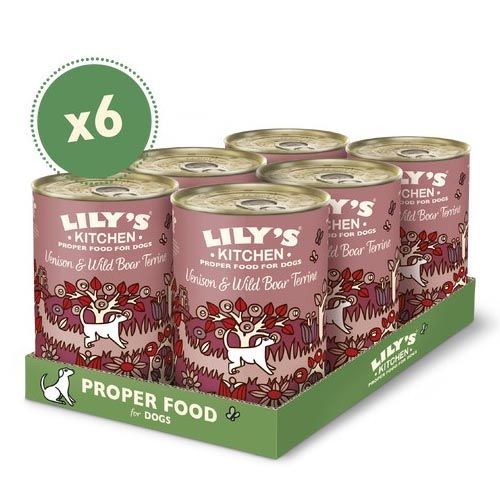 Lily's Kitchen Venison & Wild Boar Terrine Tin 6X400 Gr (Spedizione 3 - 5 giorni)