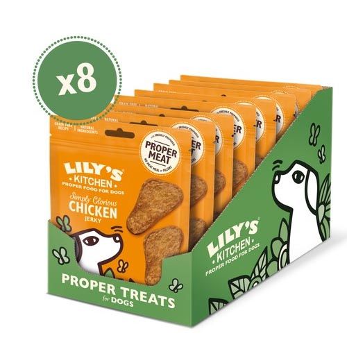 Lily's Kitchen Simply Glorious Chicken Jerky For Dogs 8X70 Gr (Spedizione 3 - 5 giorni)
