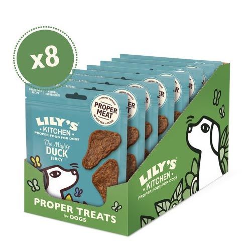 Lily's Kitchen The Mighty Duck Mini Jerky Treats For Dogs 8X70 Gr (Spedizione 3 - 5 giorni)