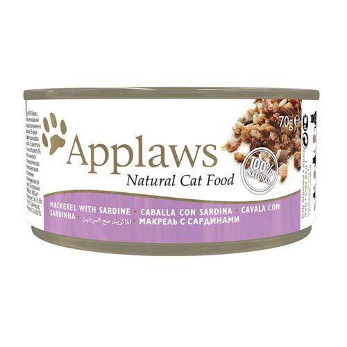 Applaws Cat Scatolette Caballa e Sardine(70 gr x 24)
