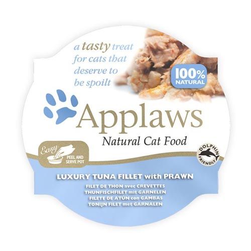 Applaws Cat Terrine Bistecca di tonno e gamberi (60 gr x 10)