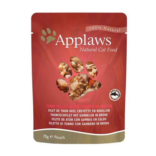 Applaws Cat Bustina tonno e gamberetti del Pacifico (70 gr x 12)