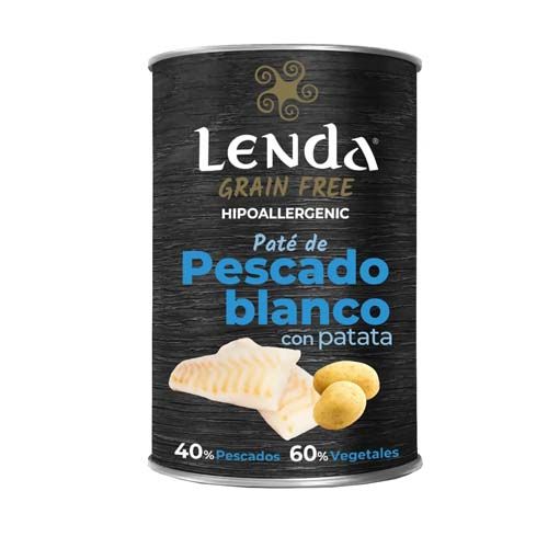 Lenda Dog White Fish Pâté (Scatolette) - 400 gr x 12