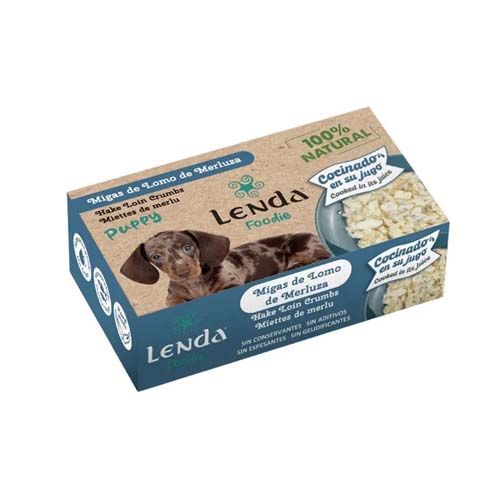 Lenda Dog Foodie Hake Crumbs (Scatolette) - 400 gr x 12