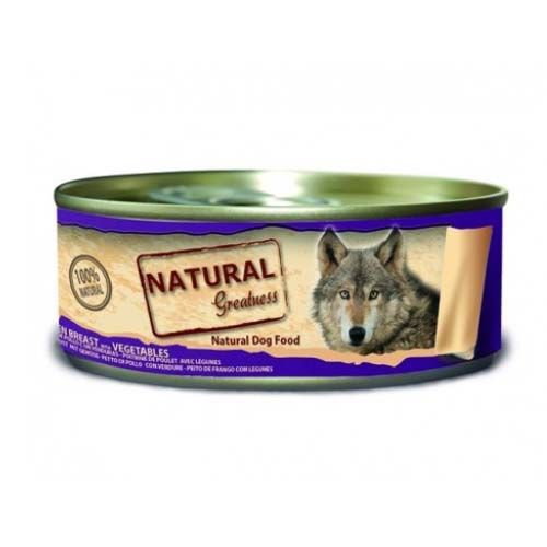 Natural Greatness Dog Petto di pollo con verdure (Scatolette) 156g x 24
