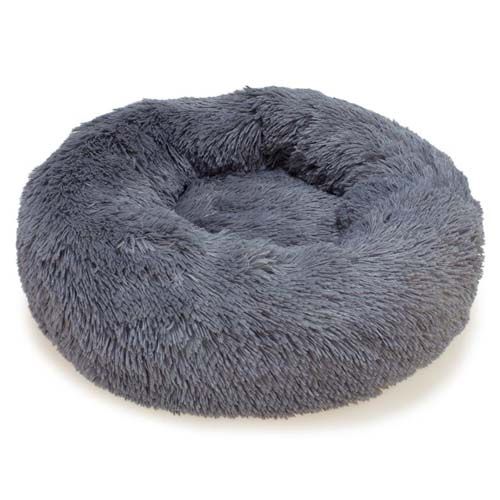 Red para acuario Ferplast - Letto rotondo morbido grigio scuro
