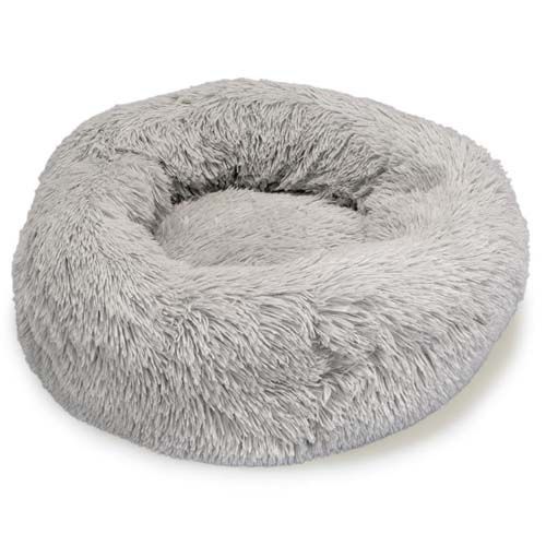 Red para acuario Ferplast - Letto rotondo morbido grigio chiaro
