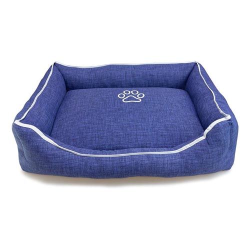 Cuccia Arquivet blu con impronta e bordino