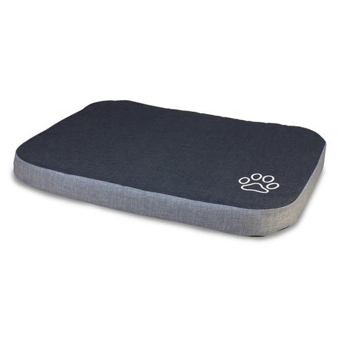 Materasso nero/grigio con impronta