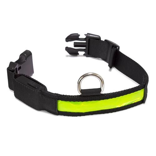 Collare luminoso a LED giallo