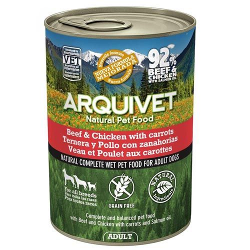 Arquivet Wet Dog Food Adult Beef & Chicken (Scatolette)