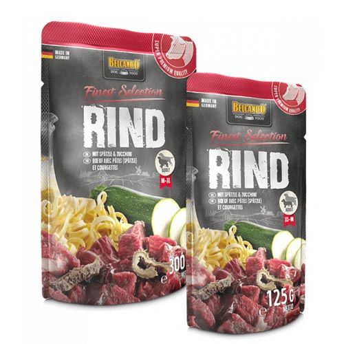 Belcando Dog Noodles con vitello e Calabacín (Bustine)