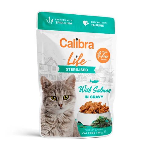 Calibra Cat Life Kitten Salmon in Gravy (Bustine)