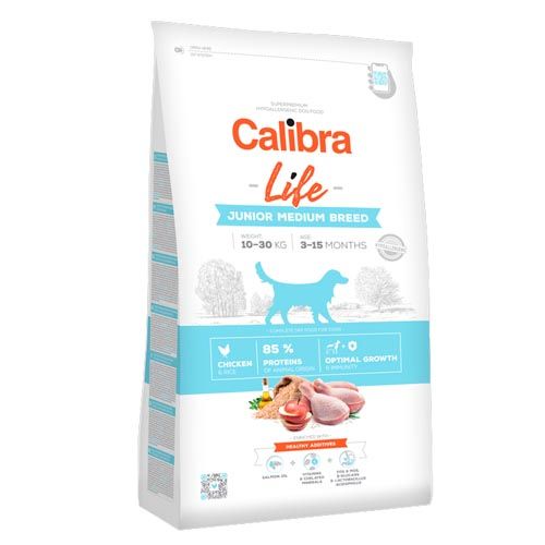 Calibra Dog Life Junior Medium Breed Pollo