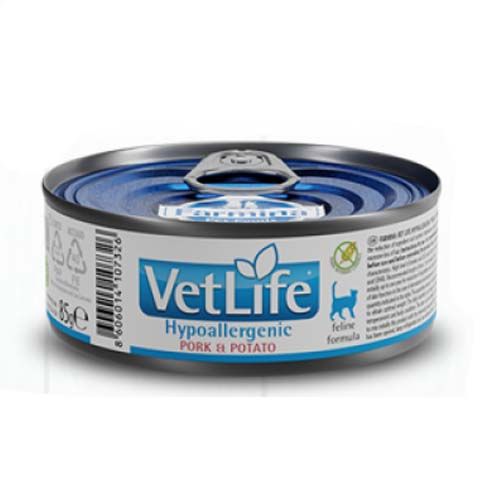Farmina Vet Life Cat Hypoallergenic Pork (Scatolette)